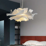 Flower-shaped White Dining Room Pendant Light