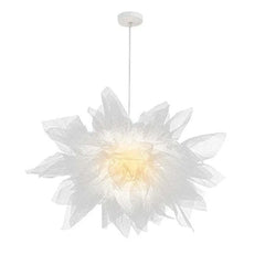 Lámpara colgante creativa de gasa blanca de estilo moderno