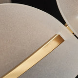 Lámpara colgante circular con forma de pétalos para comedor de estilo moderno