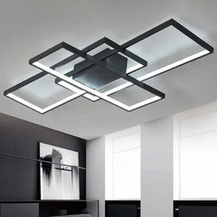 Lamparas led de techo modernas de diseño creativo rectangular