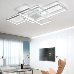 Lamparas led de techo modernas de diseño creativo rectangular