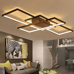 Lamparas led de techo modernas de diseño creativo rectangular