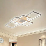 Lámpara de Techo Geométrica LED Regulable de Diseño Moderno Longitud 90 cm para Salón
