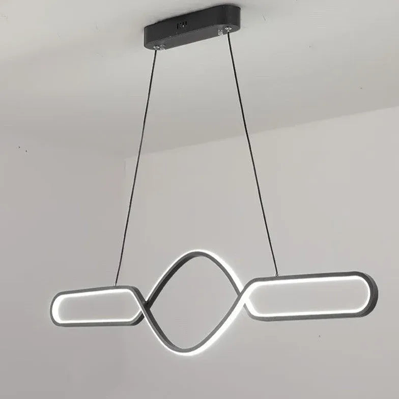 Wave-shaped Streamlined LED Pendant Light