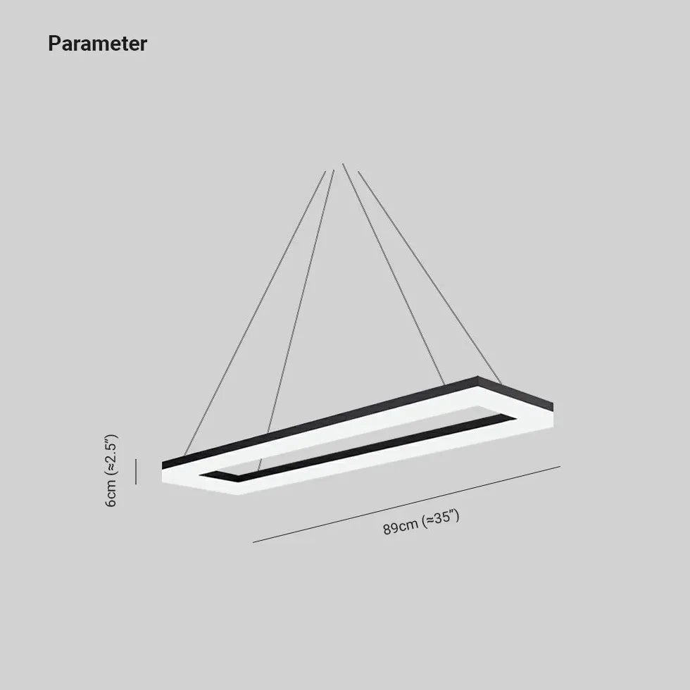 Lamparas de techo para oficinas modernas LED rectangulares