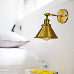 Apliques de pared industrial estilo retro cobre para sala
