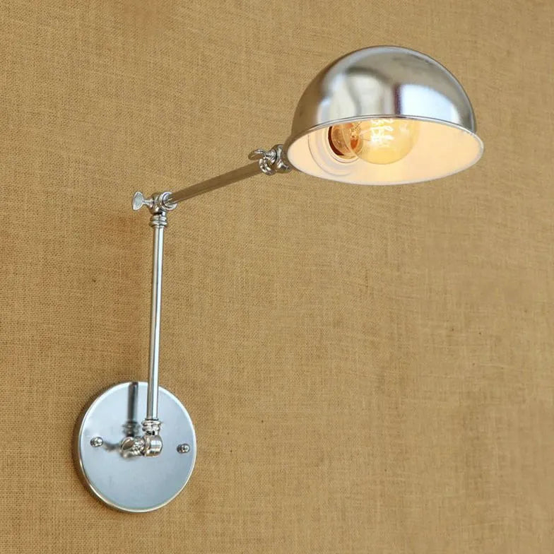 Nickel Wall Light for Bedroom