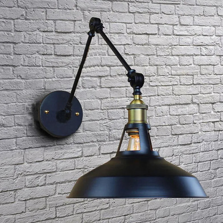 industrial outdoor wall light black