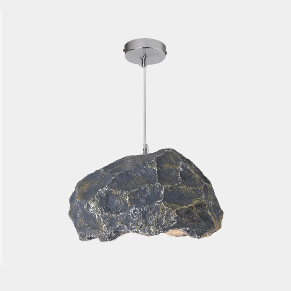 Irregular Imitation Rock Lampshade Modern Pendant Light