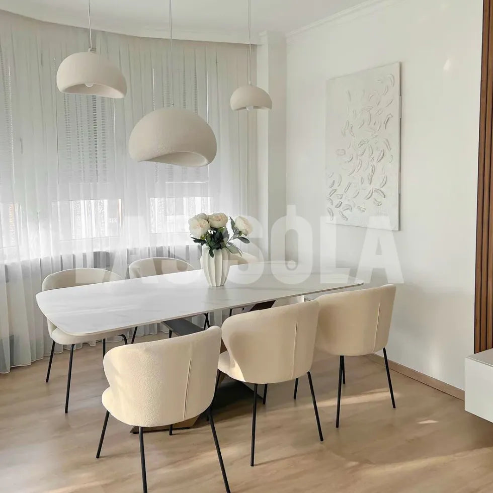 Lámparas salón comedor diseño nórdico blanco minimalista