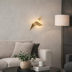 Aplique LED Pájaro Origami Moderno para Salón