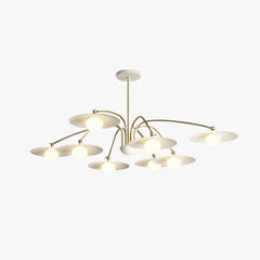 Lampara colgante industrial blanca para salón LED