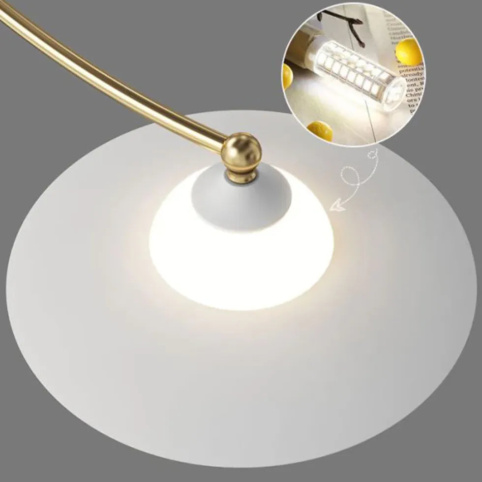 Layered Streamline Gold Pendant Light