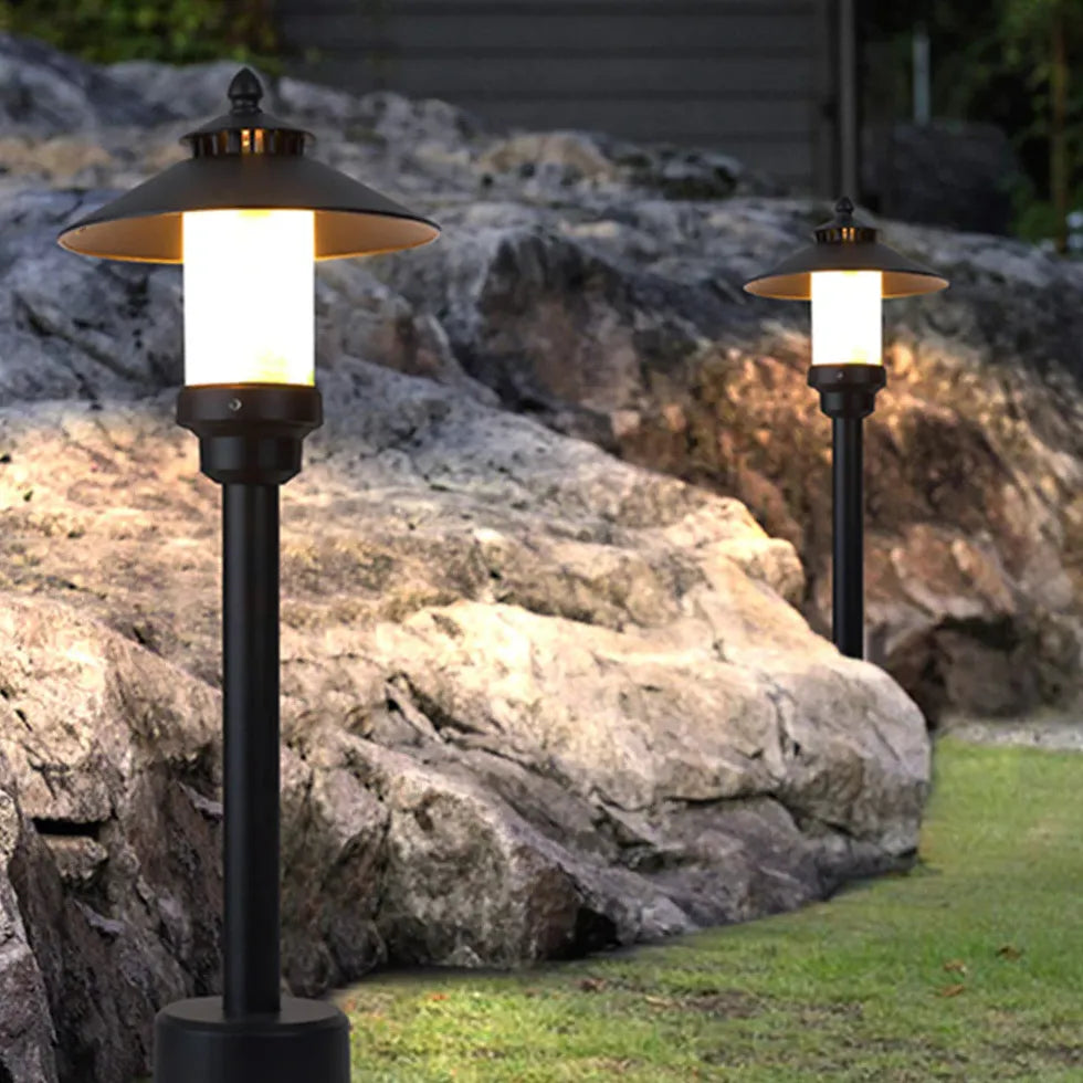 Cap Shaped Led Garden Bollard Lights