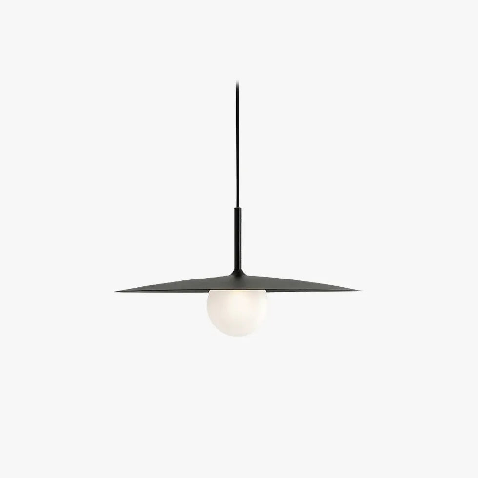 Sombra en forma de disco negro comedor minimalista luz colgante