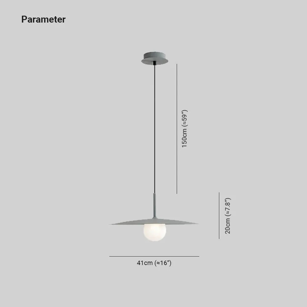 Sombra en forma de disco negro comedor minimalista luz colgante