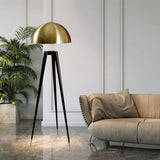 Metal Dome Tripod Modern Floor Lamp