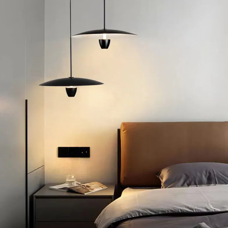 Plafon LED comedor diseño en negro moderno