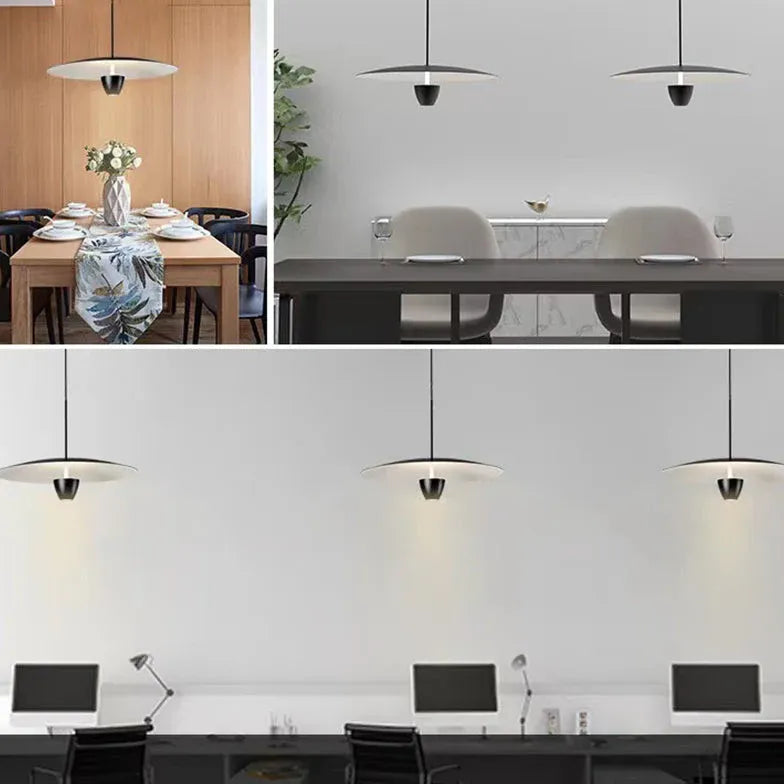 Plafon LED comedor diseño en negro moderno