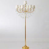 Multi-Light Crystal Elegant Vintage Floor Lamp