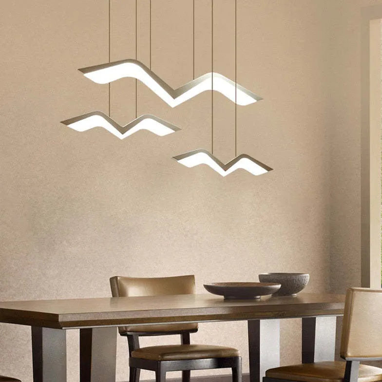 Lámpara colgante LED creativa para cocina con forma de gaviota 