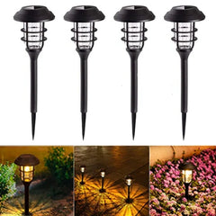 Lámpara de Estaca Solar para Jardín con Protección contra Lluvia