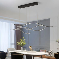 Lampara Moderna Colgante de Diseño LED Regulable en Metal para Comedor