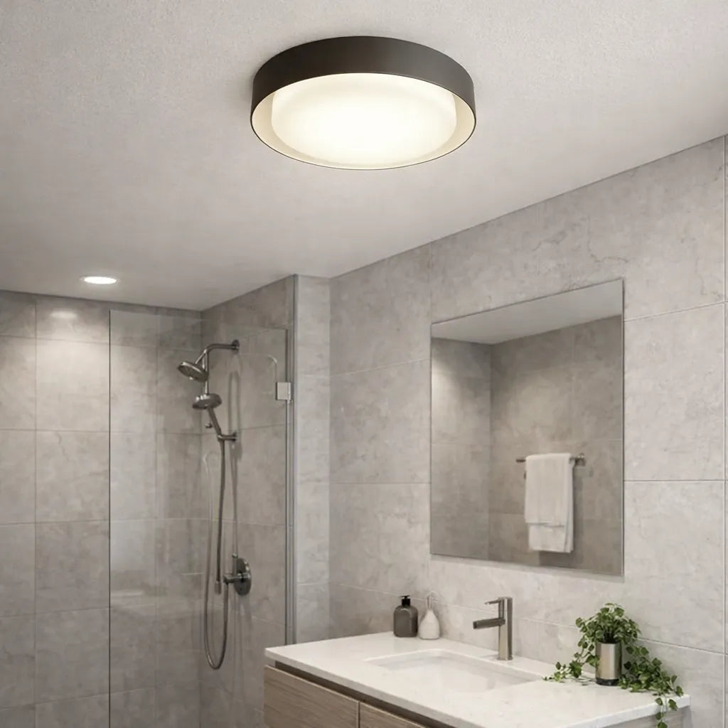 Lampara de Techo Para Baño Moderna LED IP65 Diseño Redondo