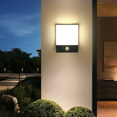 Aplique con Sensor de Movimiento para Exterior LED Moderno IP65