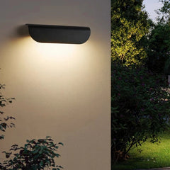 Aplique de Pared Exterior Impermeable de Aluminio