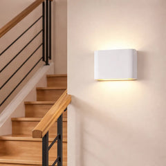 Aplique de Pared Bidireccional LED Minimalista Metálico Rectangular para Escalera