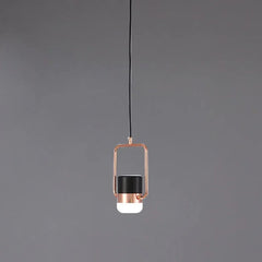 Lámpara colgante de metal LED giratoria moderna