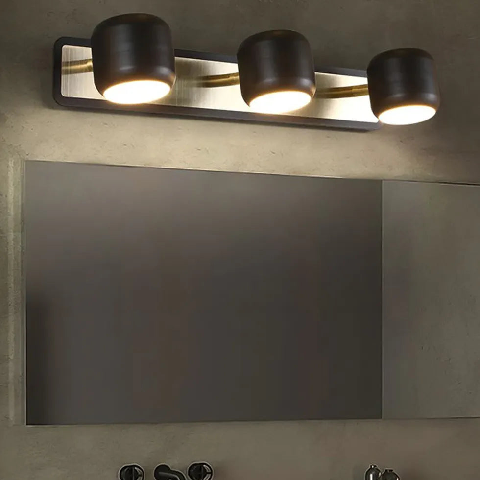 Foco de baño LED con pantalla cilíndrica 