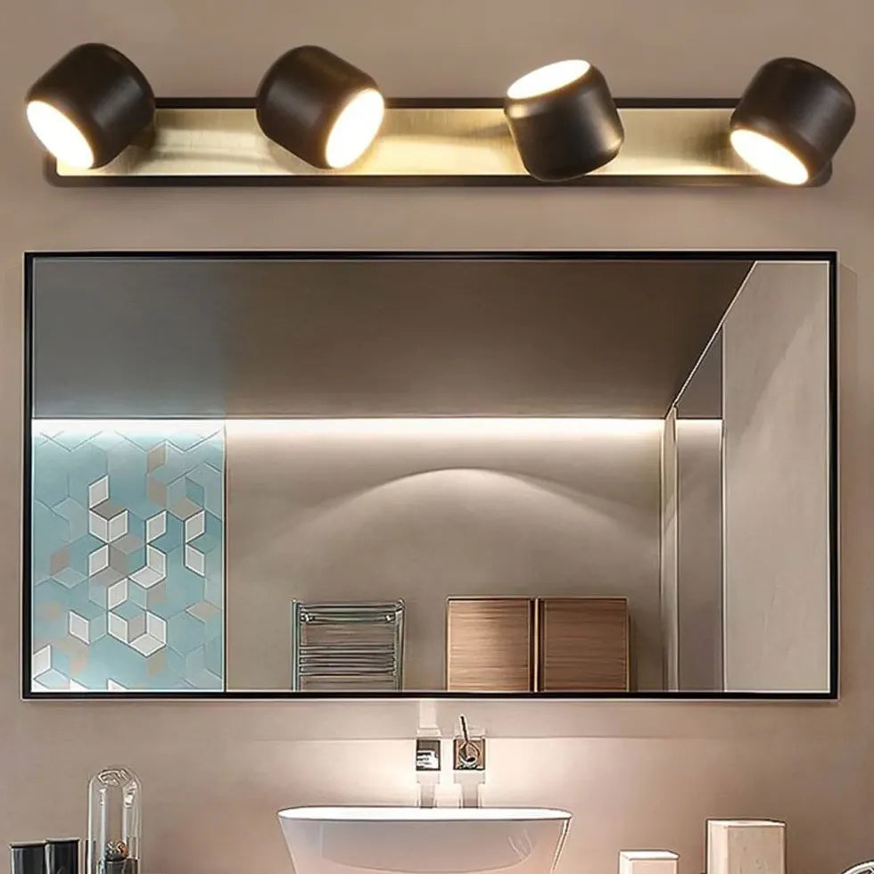 Foco de baño LED con pantalla cilíndrica 