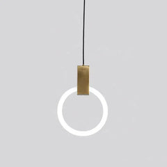 Lámparas colgantes modernas para dormitorio LED minimalista