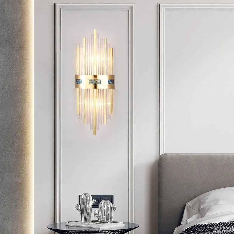 Lámparas de pared modernas para dormitorio estilo ligero cristal