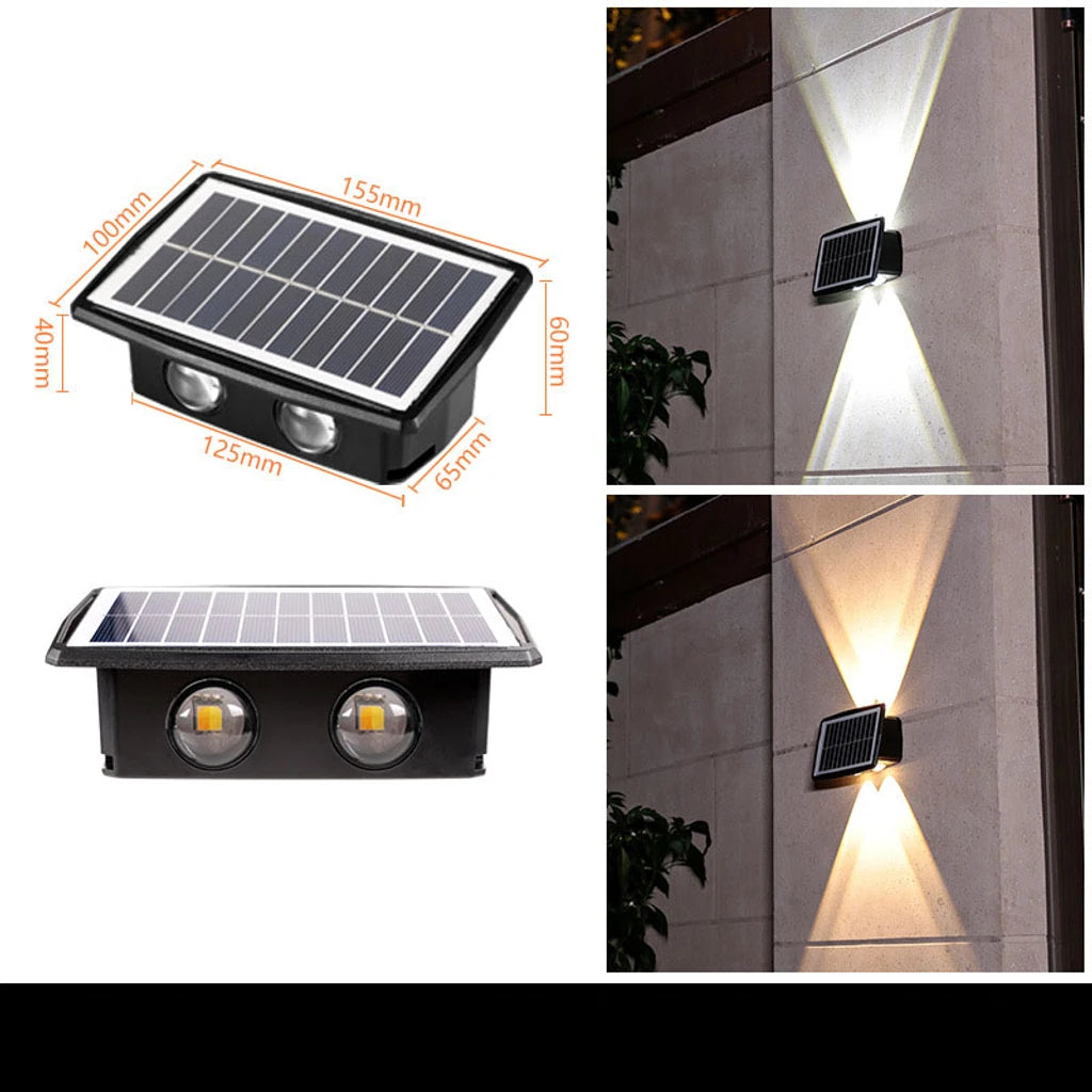 Waterproof Solar Powered Outdoor Wall Decor Light