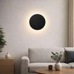 Aplique de pared redondo LED moderno para salón