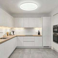 Plafón circular blanco de techo minimalista regulable para dormitorio