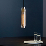 Lámpara Colgante para Mesita de Noche LED Tubo de Vidrio Moderno