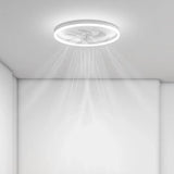 Ventiladores de techo con luz y mando LED moderno para dormitorio