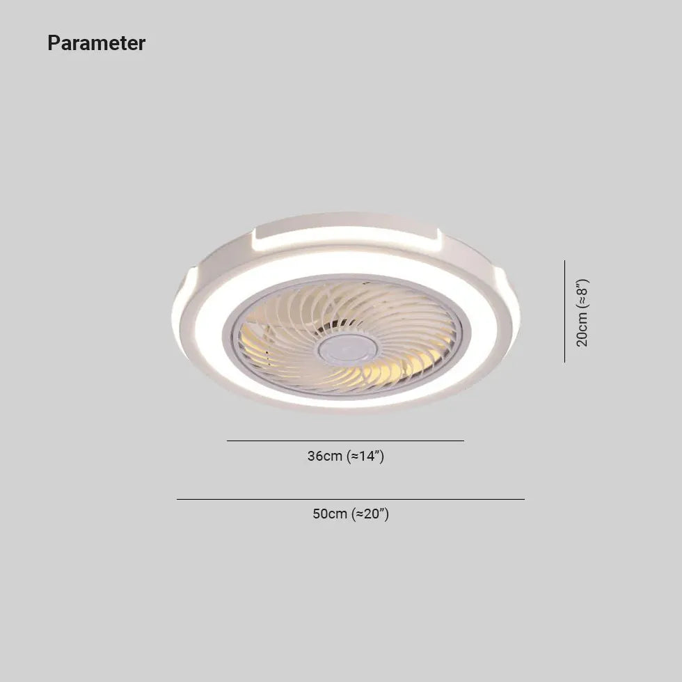 Ventiladores de techo con iluminación diseño ultra delgado minimalista