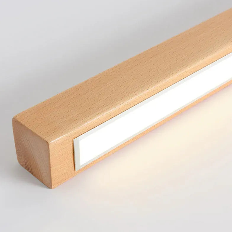 Lamparas de techo para pasillos modernas LED original madera