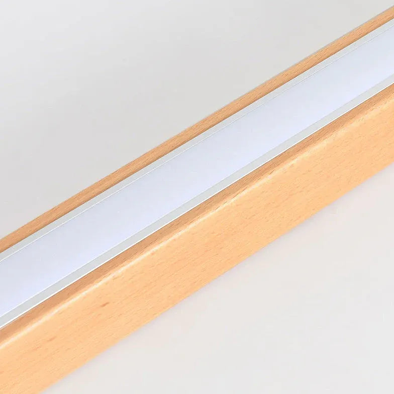 Lamparas de techo para pasillos modernas LED original madera