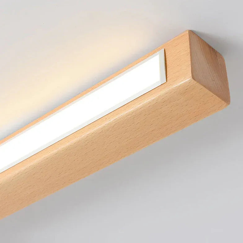 Lamparas de techo para pasillos modernas LED original madera