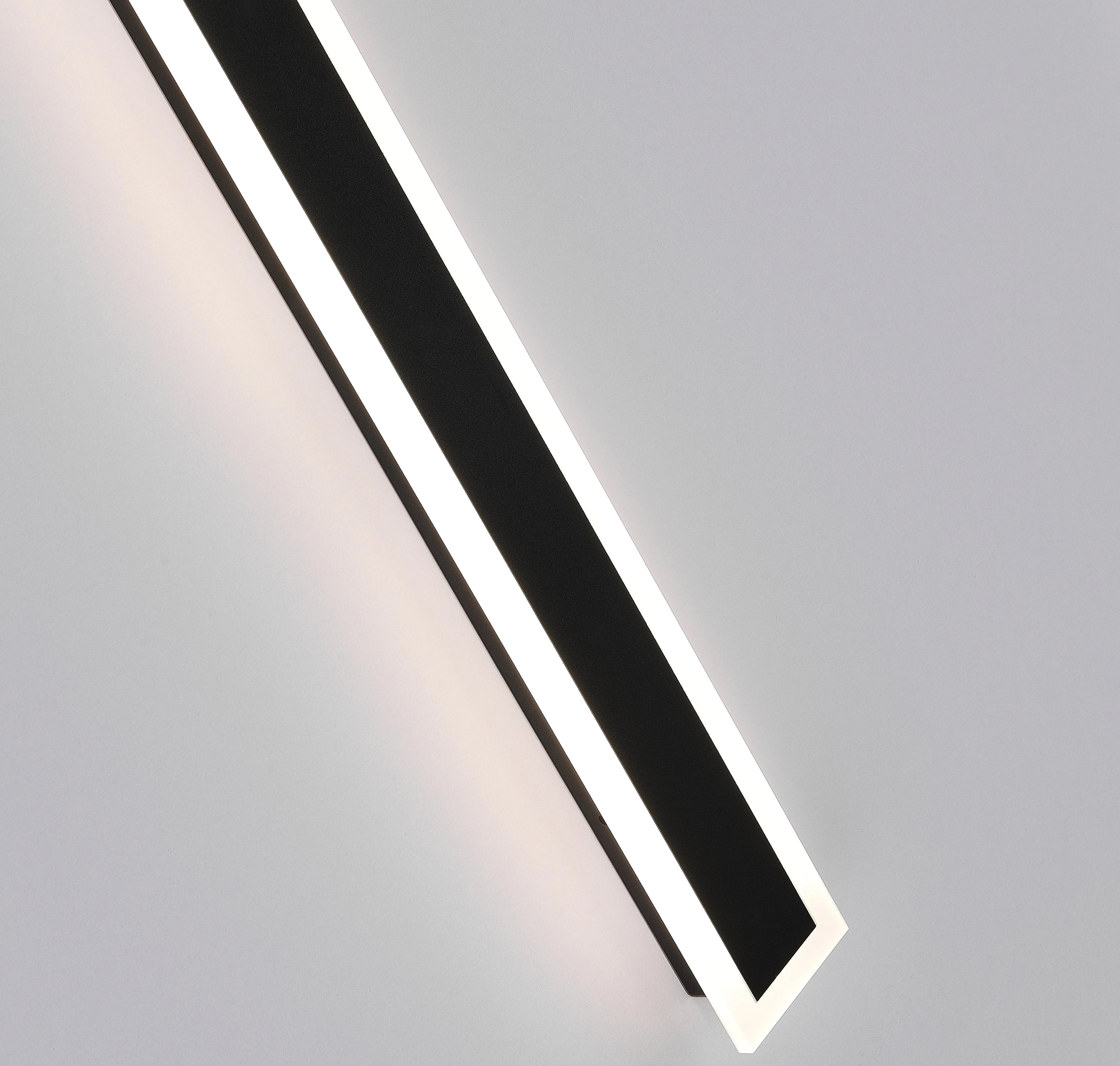 Apliques de luz de pared exterior led alargados