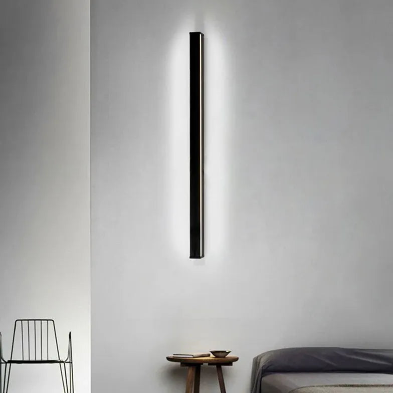 Apliques de pared LED regulables de color negro para interiores 