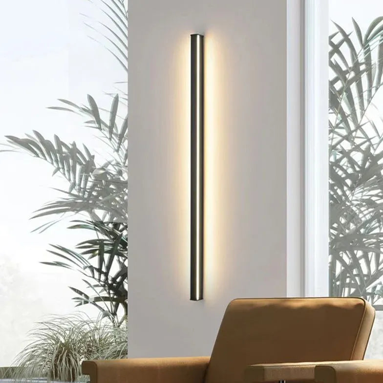 Apliques de pared LED regulables de color negro para interiores 