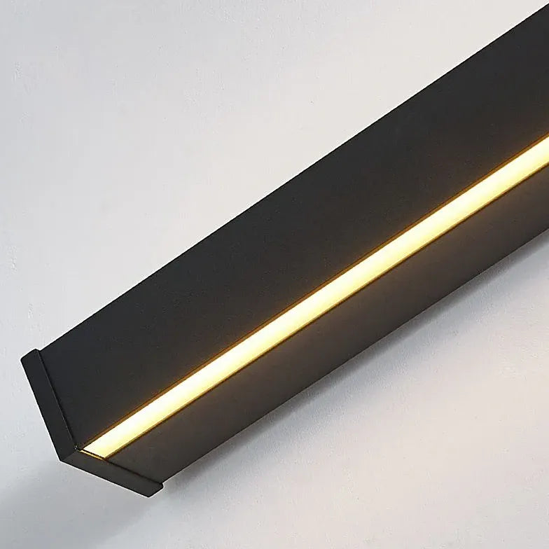 Apliques de pared LED regulables de color negro para interiores 