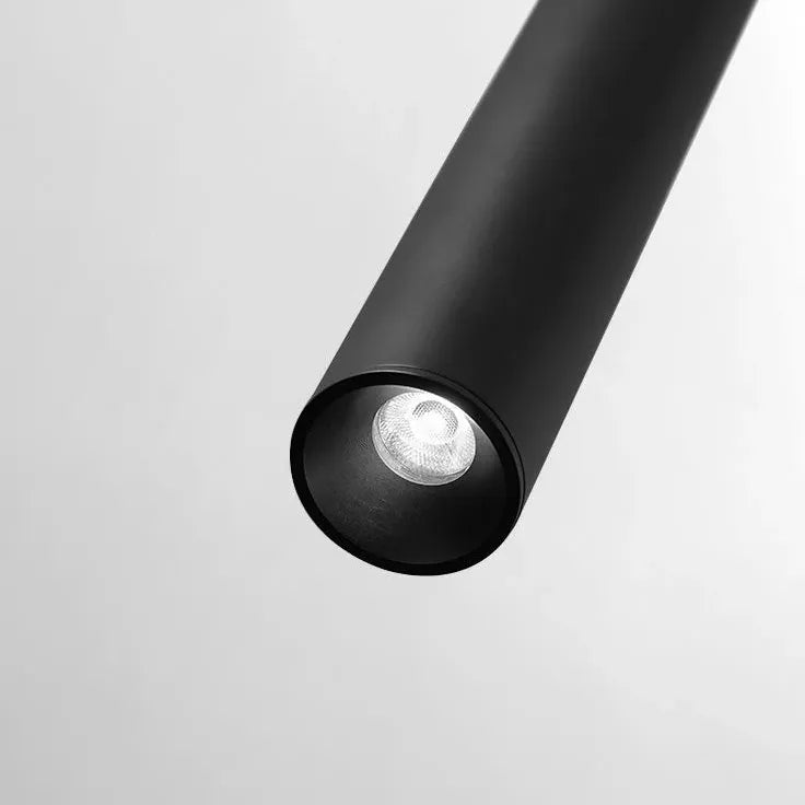 Black Slim Rod Minimalist Pendant Light